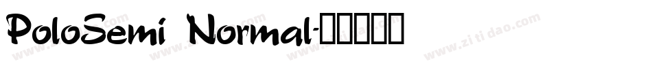 PoloSemi Normal字体转换